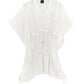 Supersoft Gauze Butterfly Tassel Caftan in color Cream