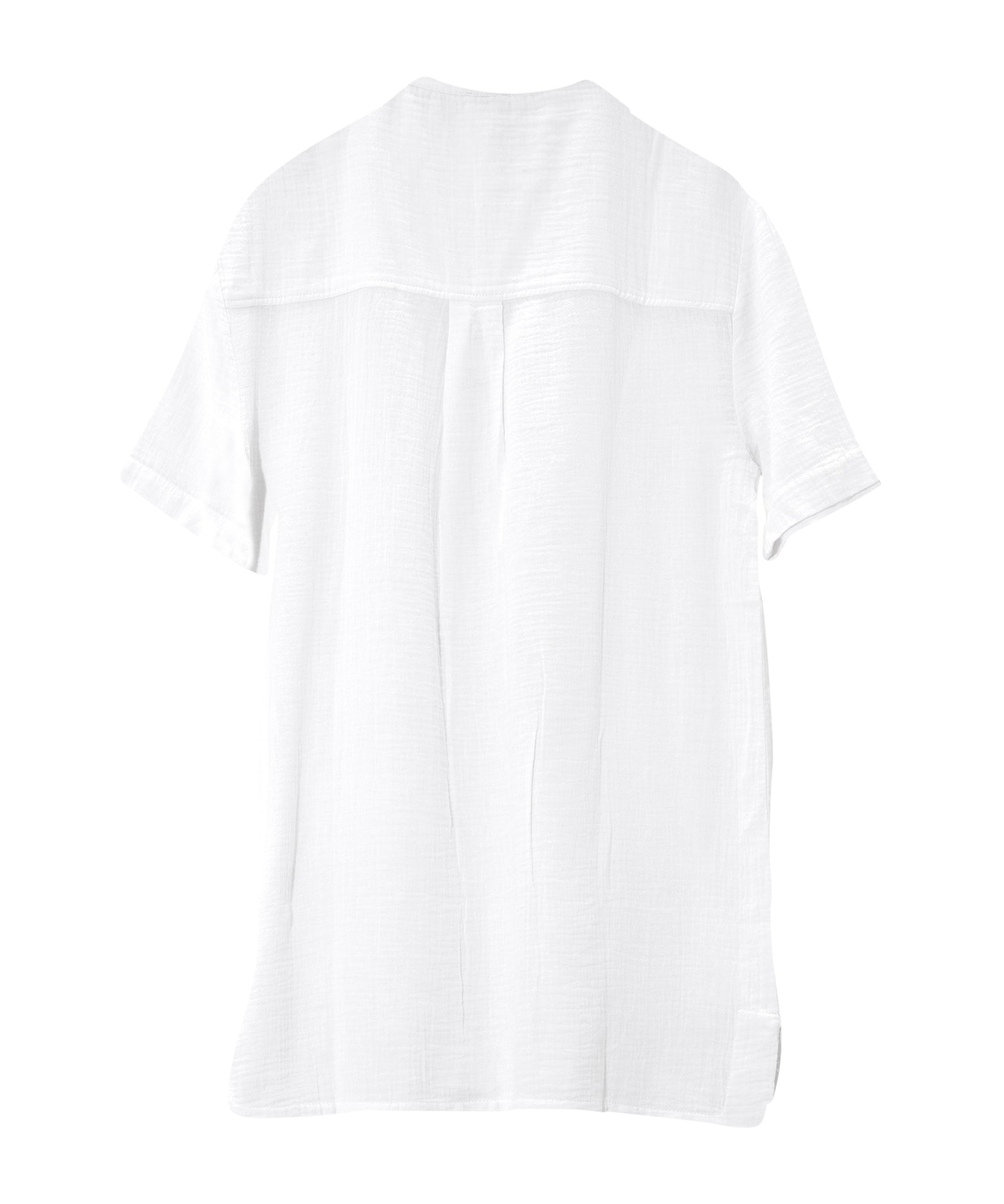 Supersoft Gauze Maren Popover Dress in color White