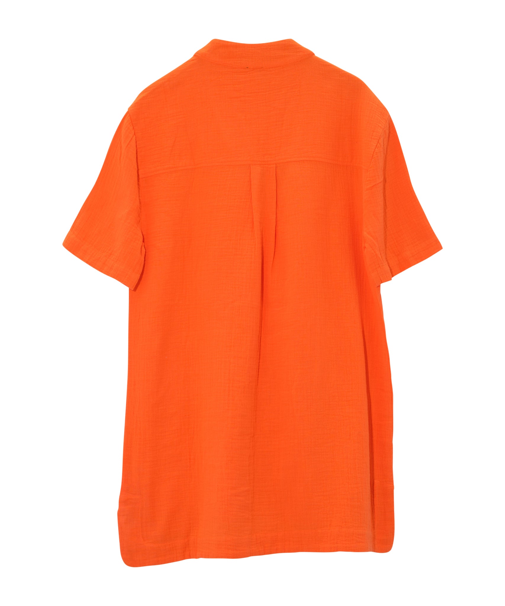 Supersoft Gauze Maren Popover Dress in color Tangerine