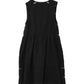 Supersoft Gauze Vesper Dress in color black - back of garment