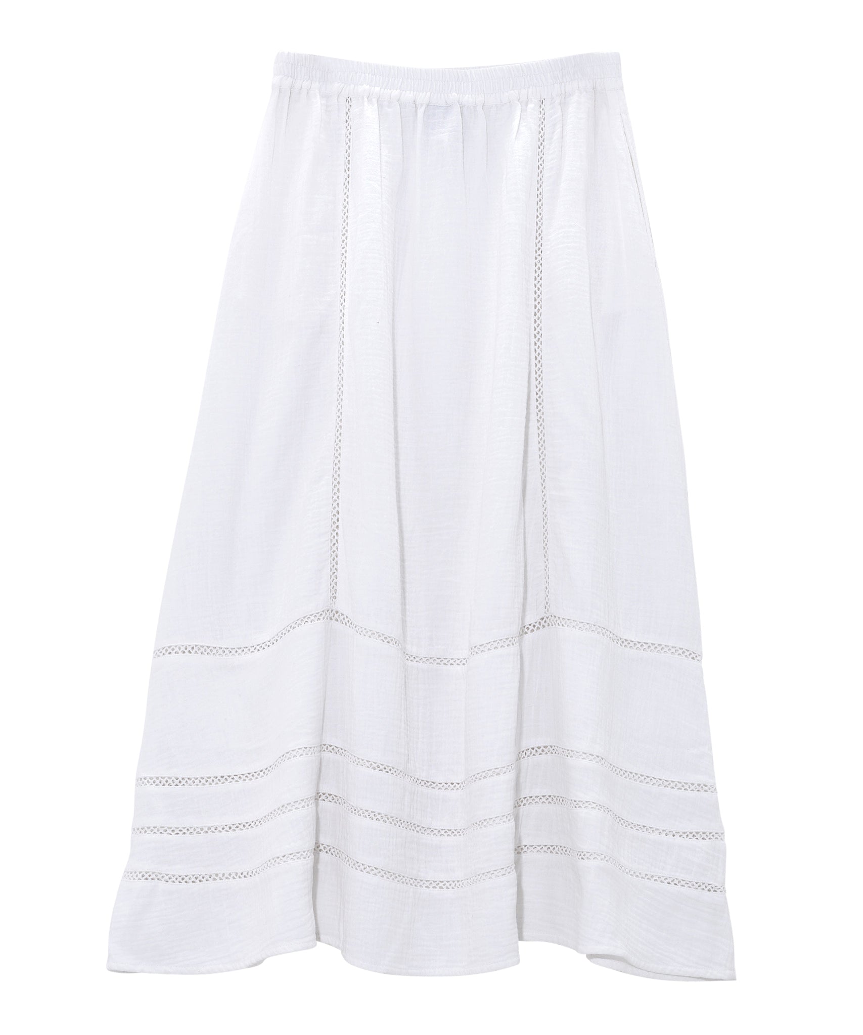 Supersoft Gauze Tova Skirt in color White