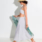Supersoft Gauze Tova Skirt in color White on model