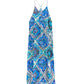 Lisbon Tile Scarf Dress in color Sea Blue