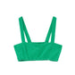 Supersoft Gauze Bra Top in color palm green