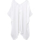 Light Weight Gauze Caftan in color white