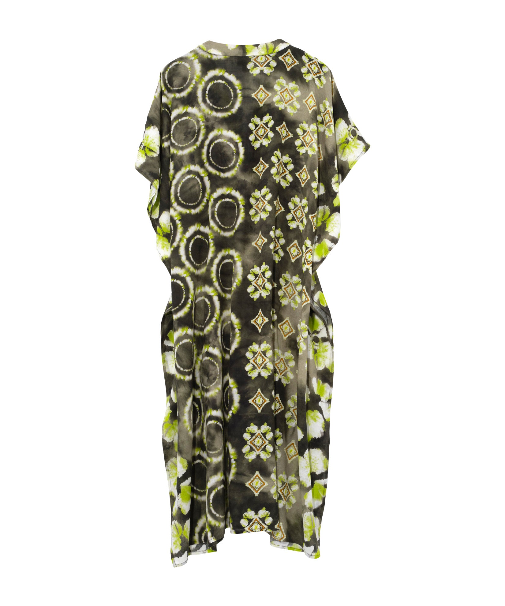 Batik Maxi Caftan in color olive