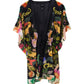 Oasis Butterfly Caftan in color black