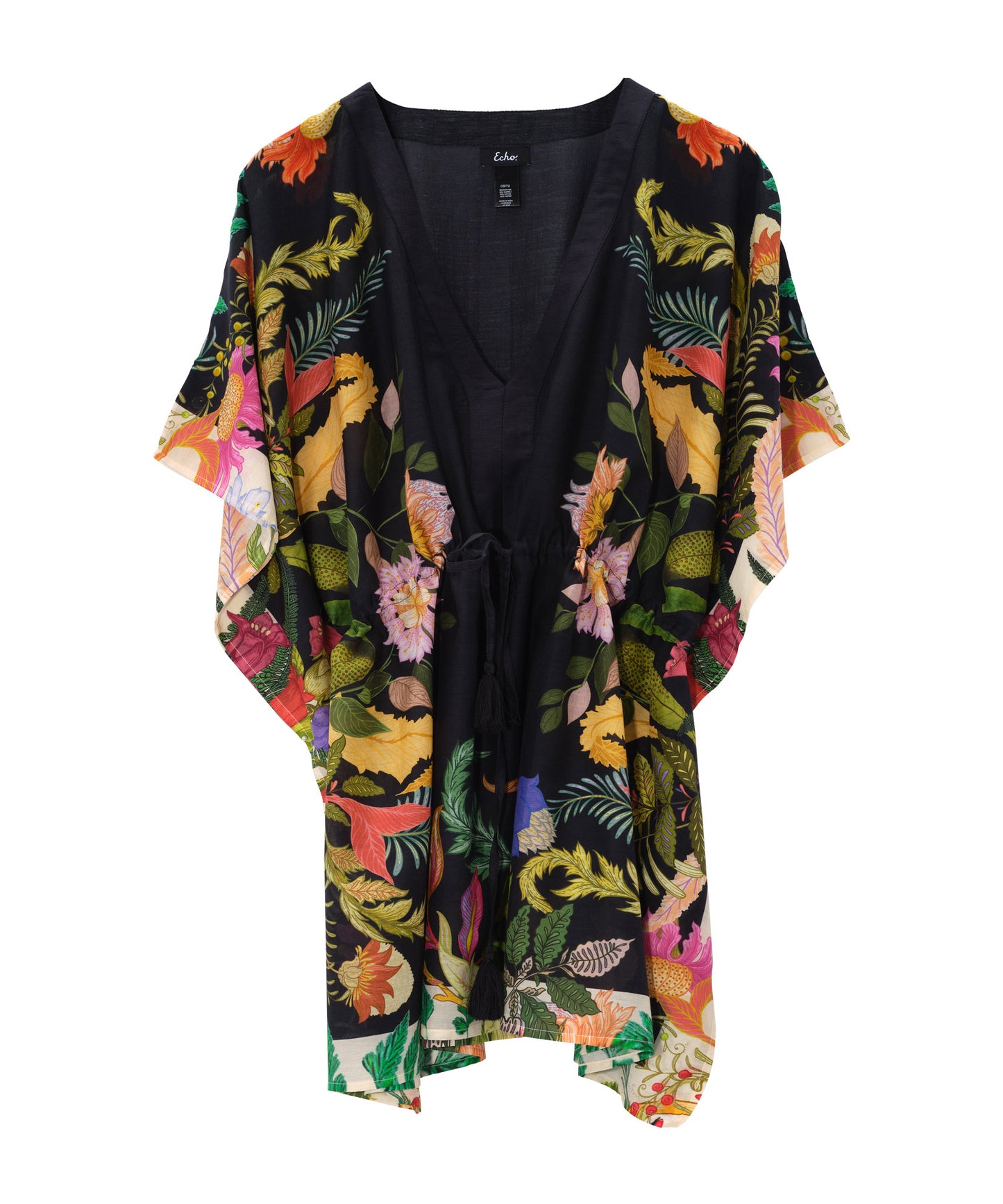 Oasis Butterfly Caftan in color black