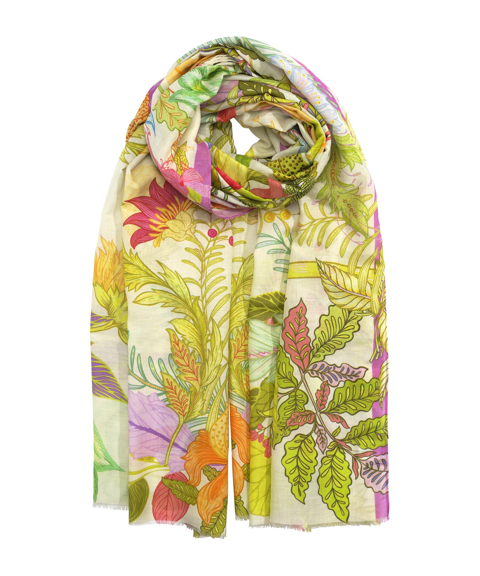 Oasis Series Pareo Sarong Scarf in color cream