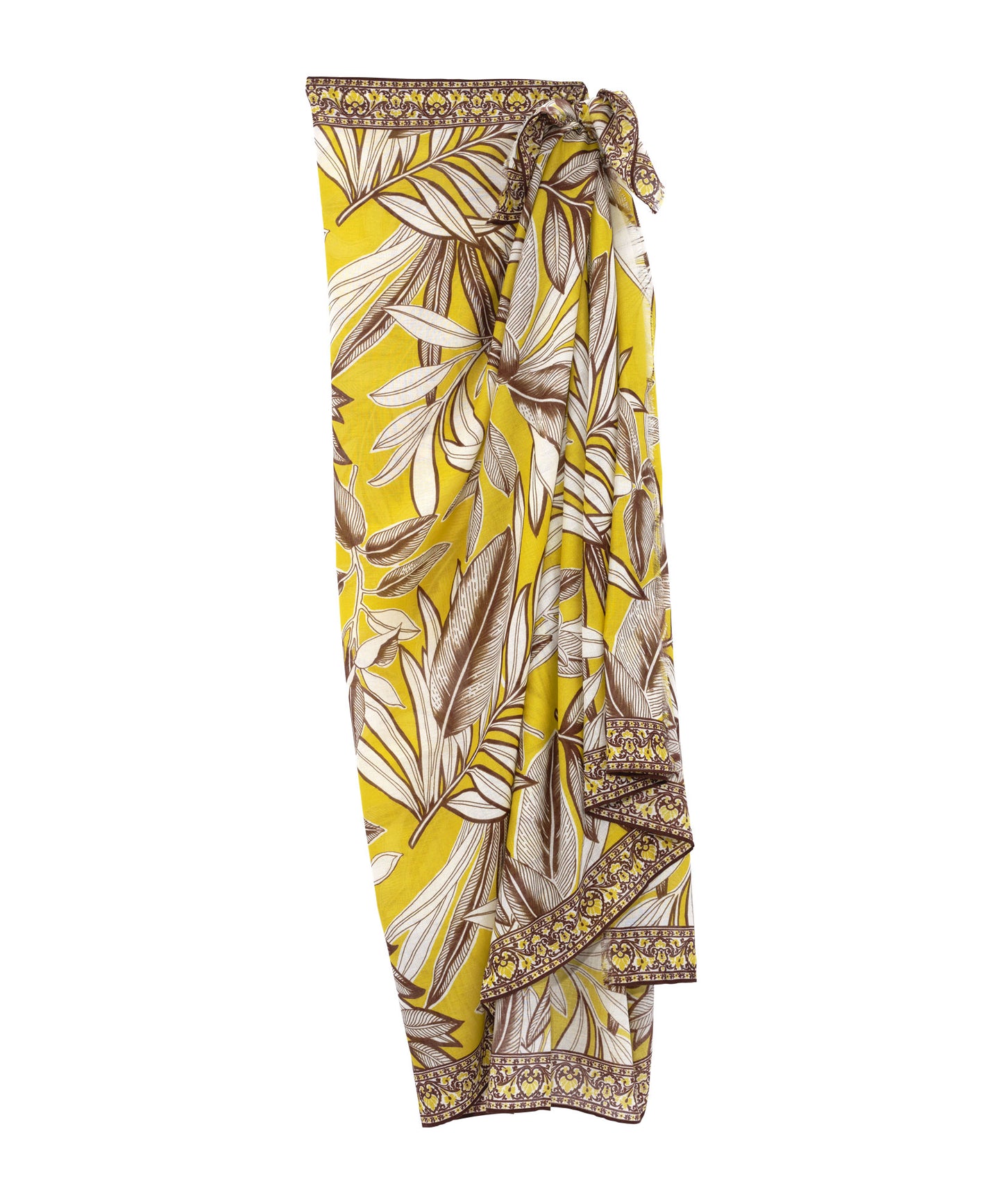 Golden Palm Sarong in color citron