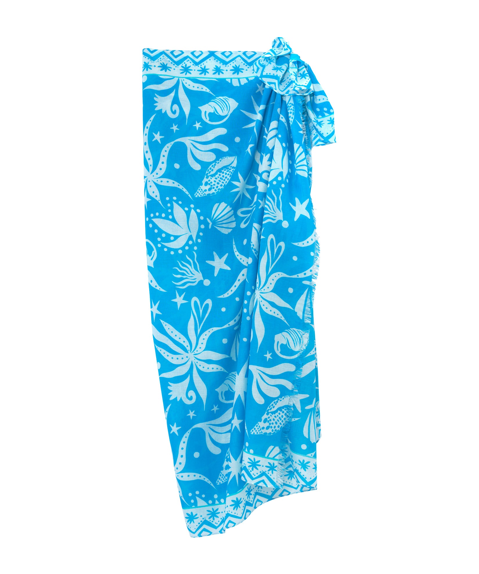 Sea Life Sarong in color hawaiian ocean