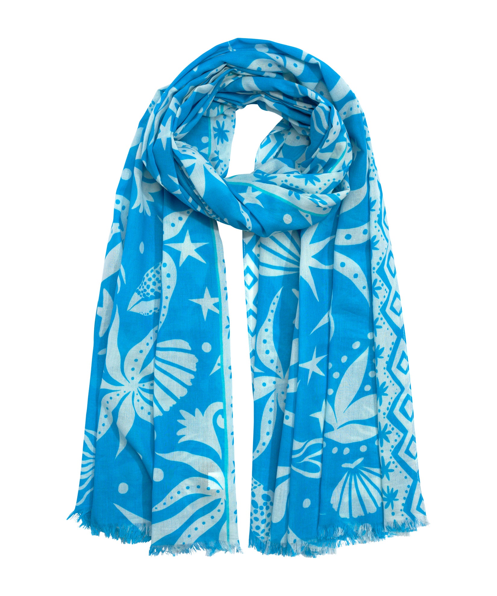 Sea Life Sarong in color hawaiian ocean