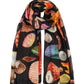 Sea Treasures Pareo Sarong Scarf in color  black