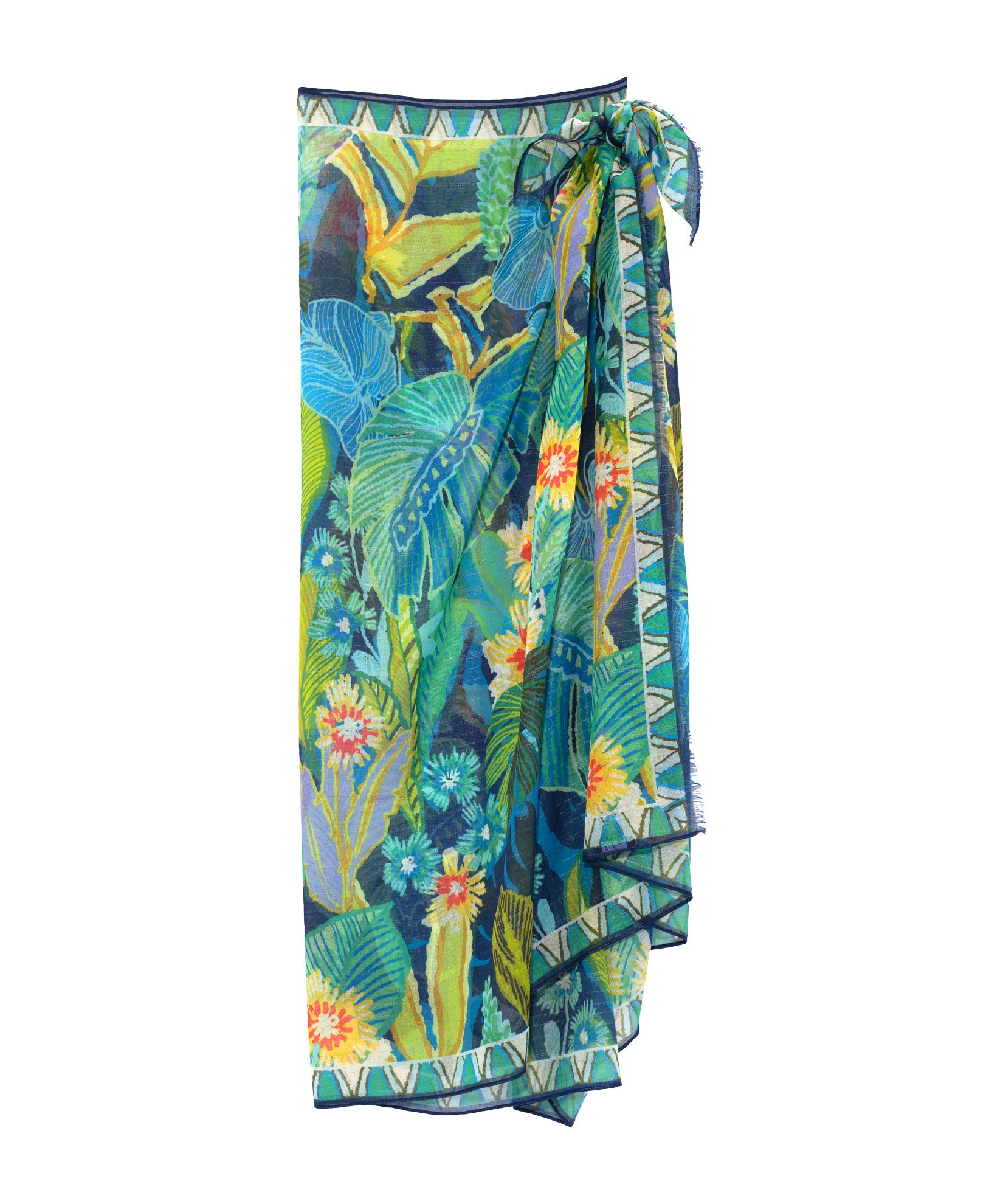 Rainforest Sarong in color Hawaiian Ocean