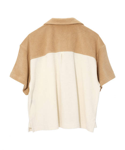 Terry Camp Shirt in color cream