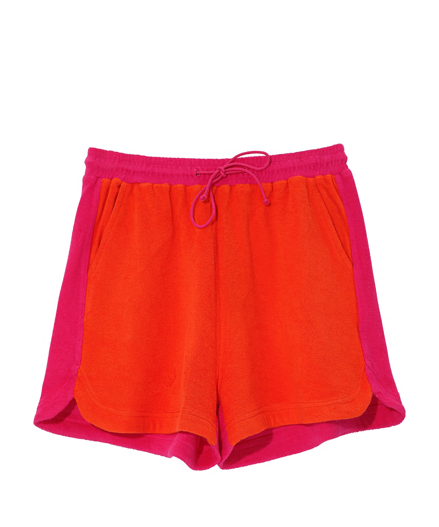Terry Shorts in color red clay