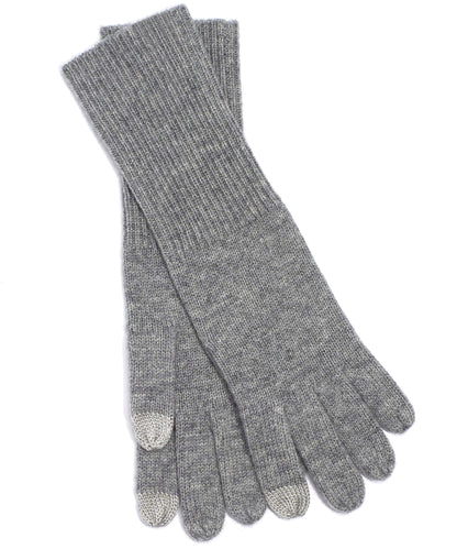 Wool/Cashmere  Gloves in color Grey Heather