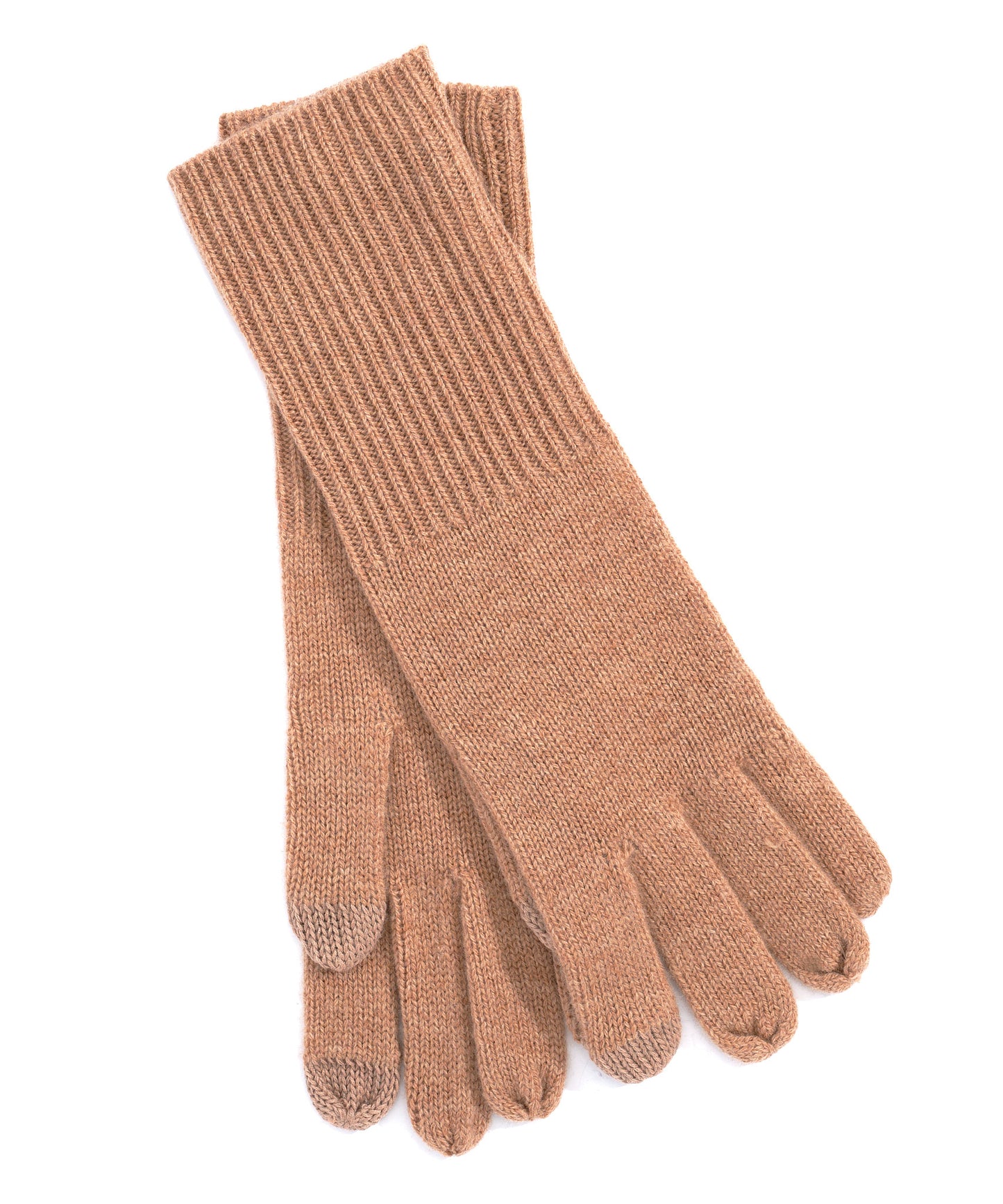Wool/Cashmere  Gloves in color Camel Heather