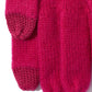 Wool/Cashmere  Gloves in color Electric Pink