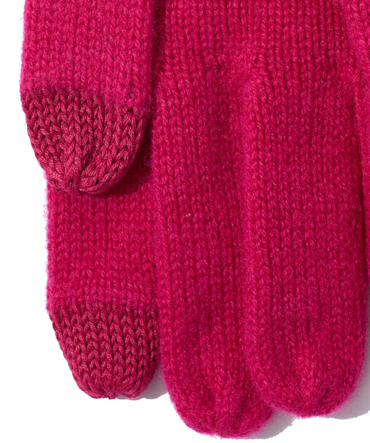 Fold Down Faux Fur Cuff Gloves
