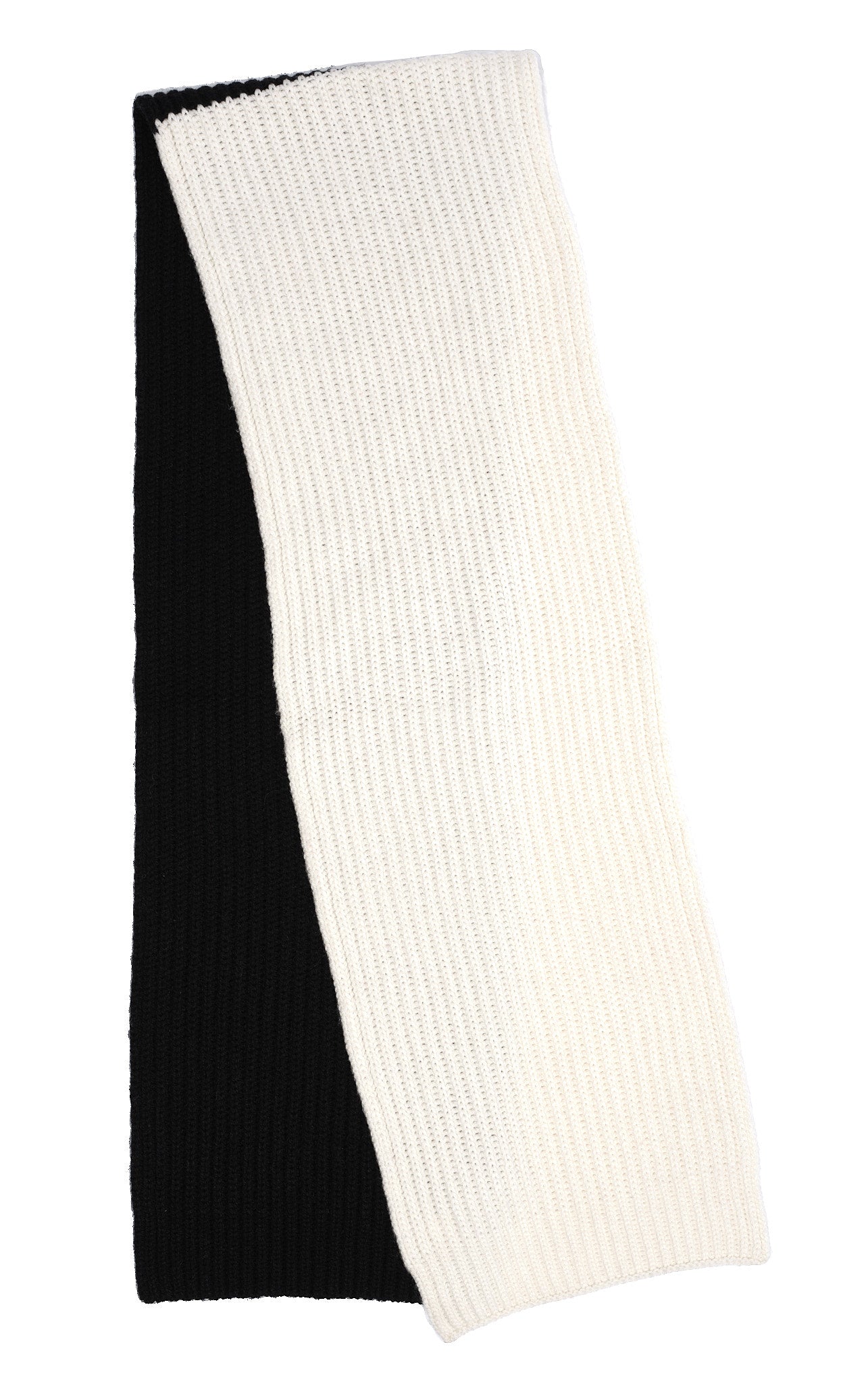 Colorbblock Rib Scarf in color Black/White