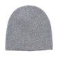 Wool/Cashmere  Waffle Beanie in color Grey Heather