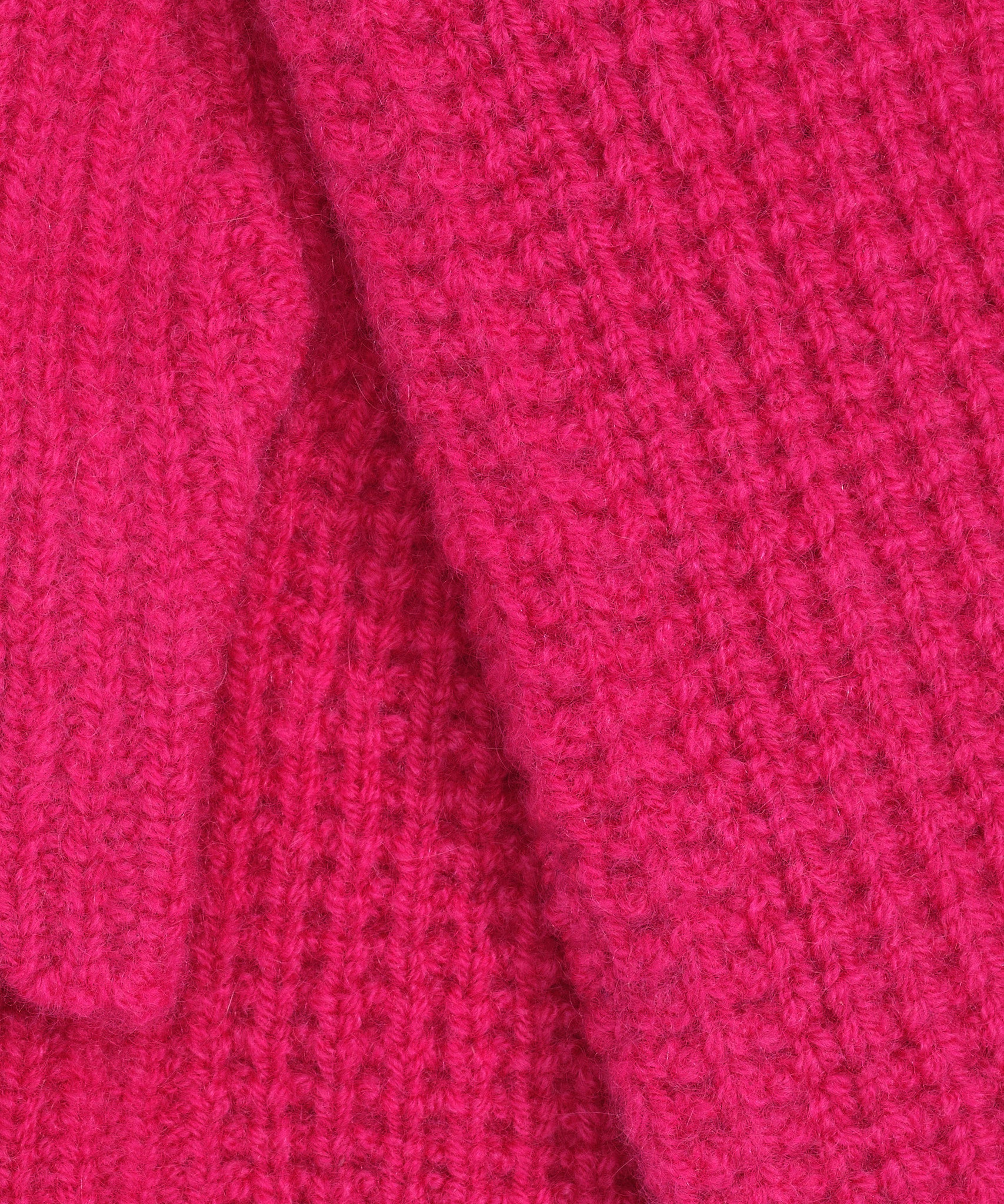 Wool/Cashmere  Waffle Arm Warmer in color Electric Pink