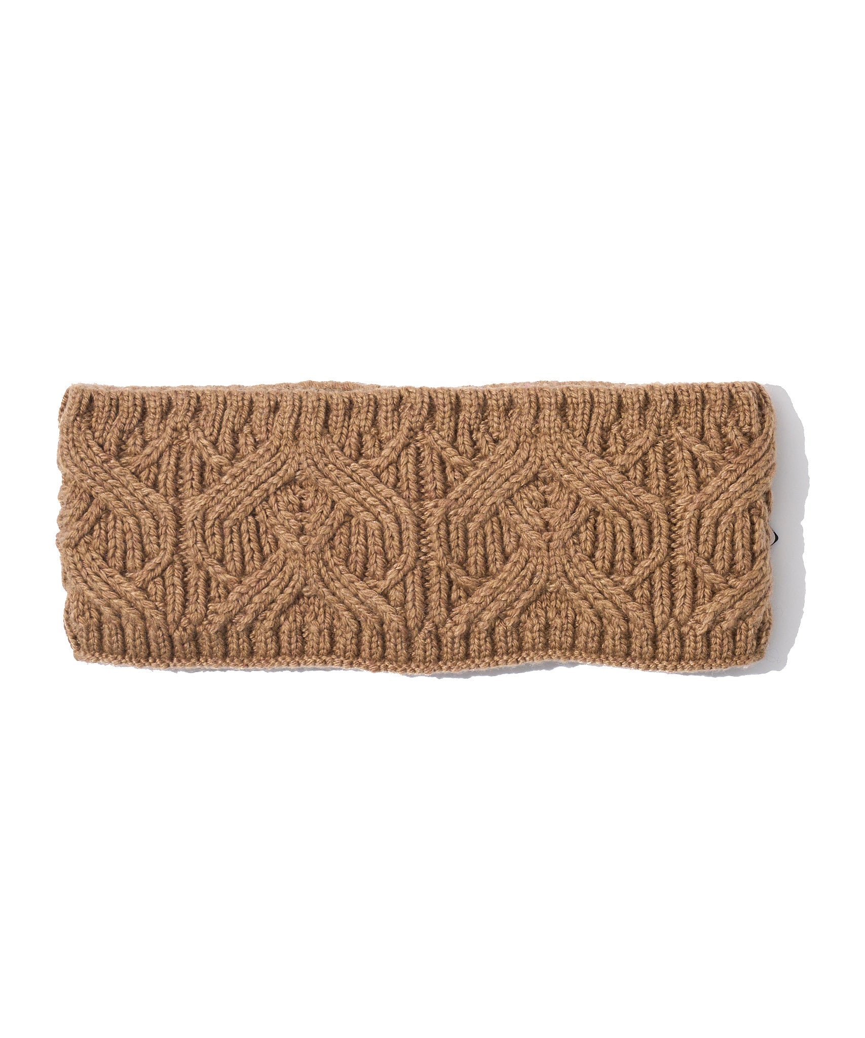 Loopy Cable Headband in color Camel Heather