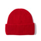 Perfect Ribbed Beanie in color Ruby Red