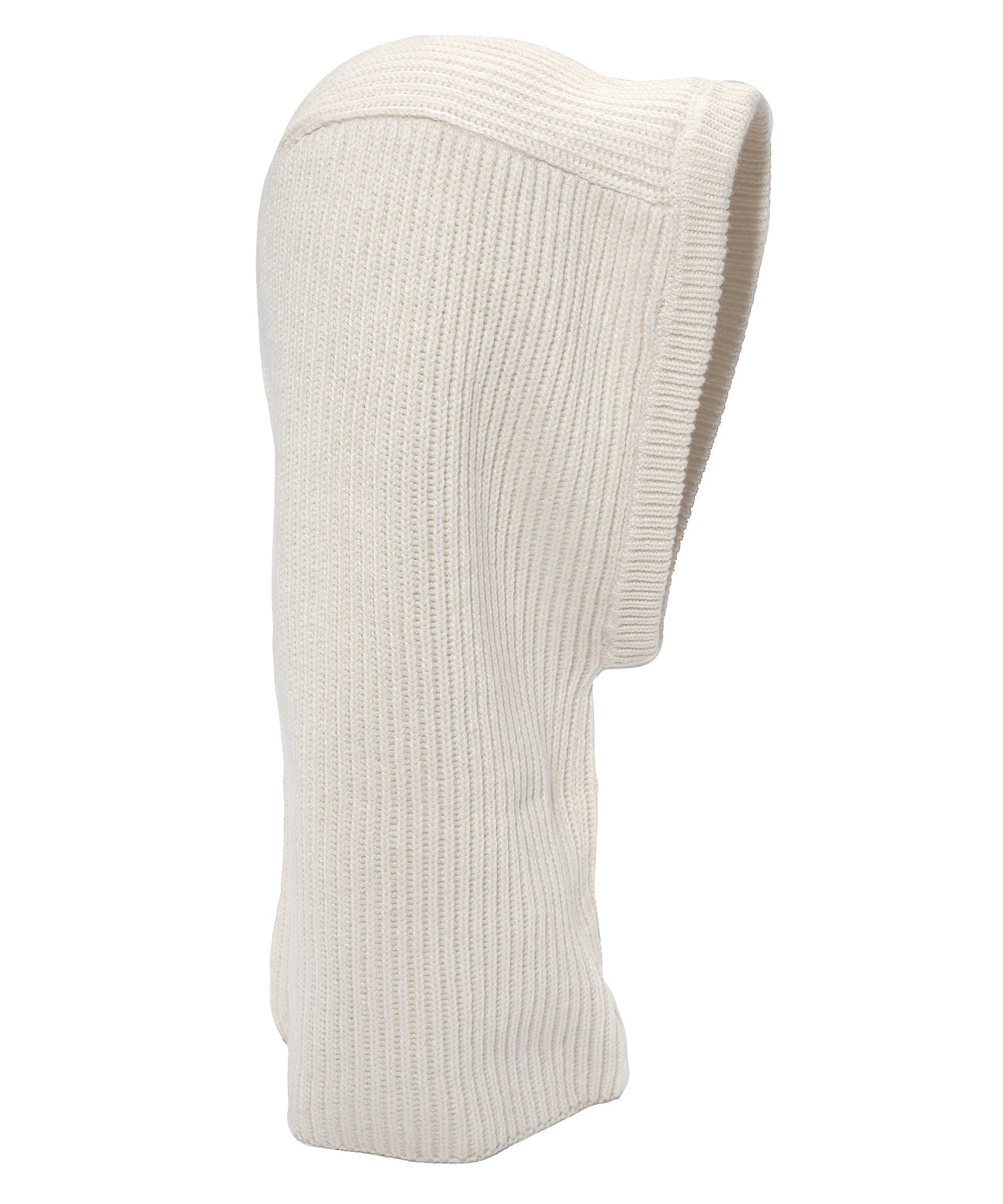 Perfect Ribbed Balaclava in color Ivory