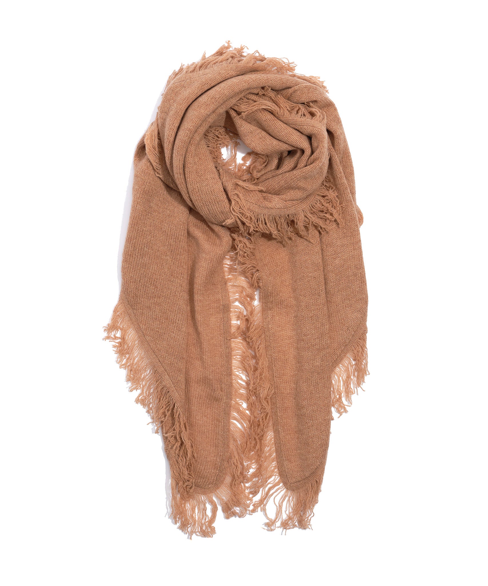 Wool–Cashmere Triangle Scarf