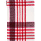 Buzzy Plaid Scarf in color Ruby Red