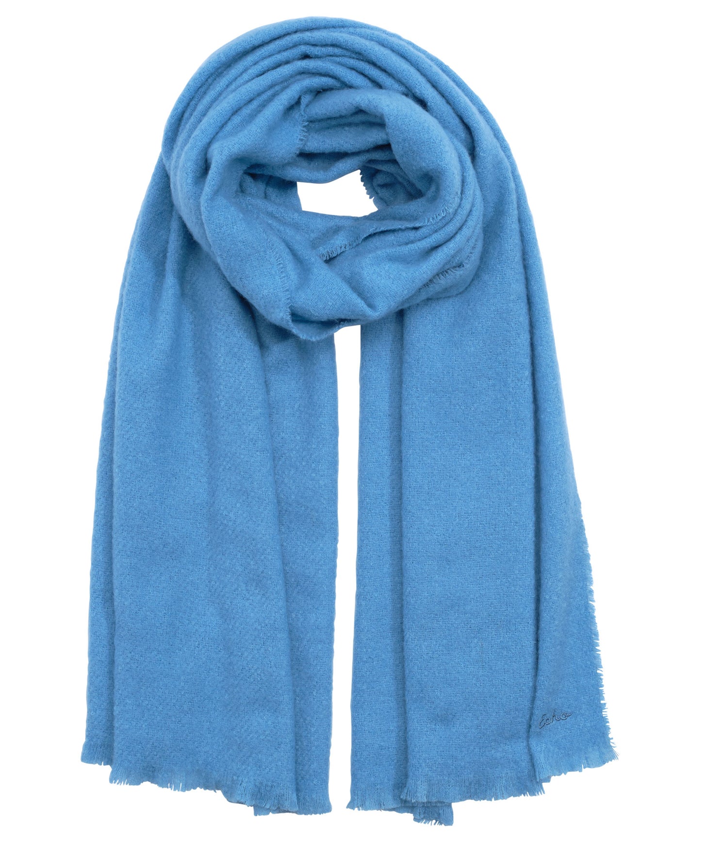 Buzzy Boucle Scarf in color Air Blue