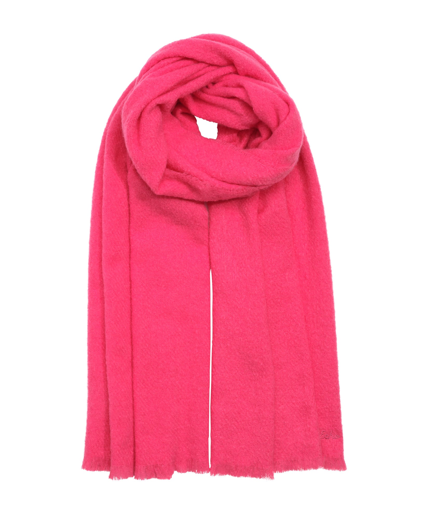 Buzzy Boucle Scarf in color Dahlia