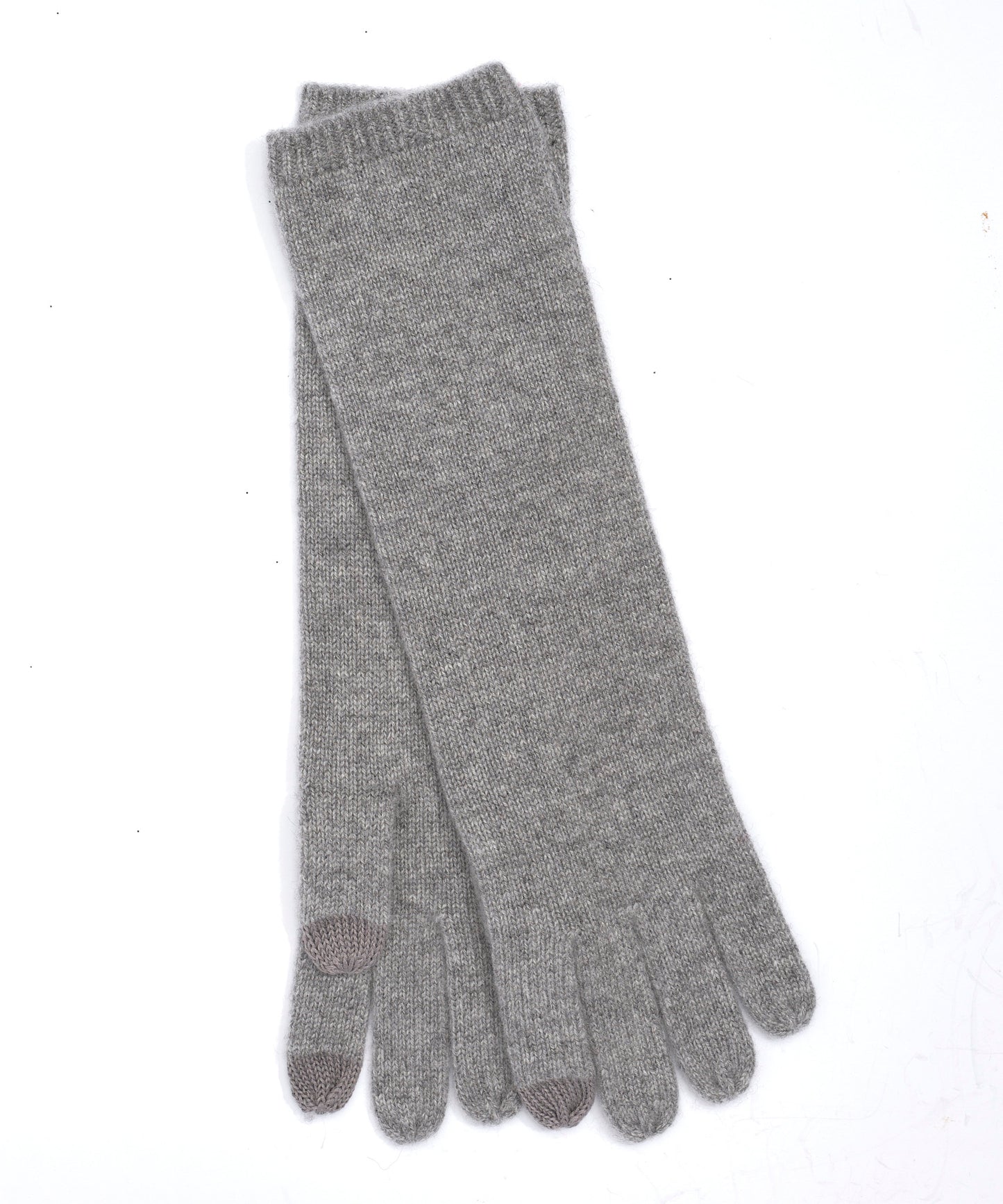 Cashmere Long Glove in color Grey Heather