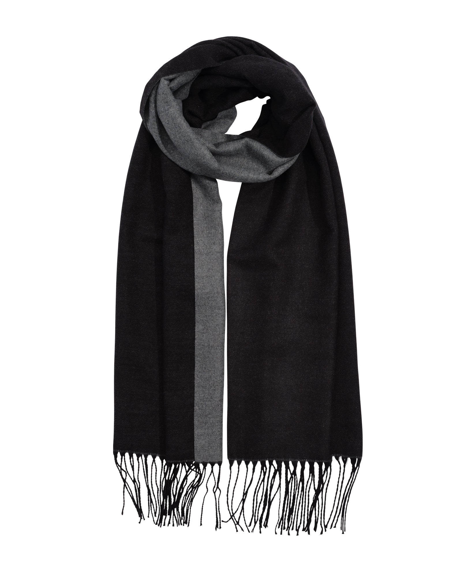 Double Face Scarf in color Black