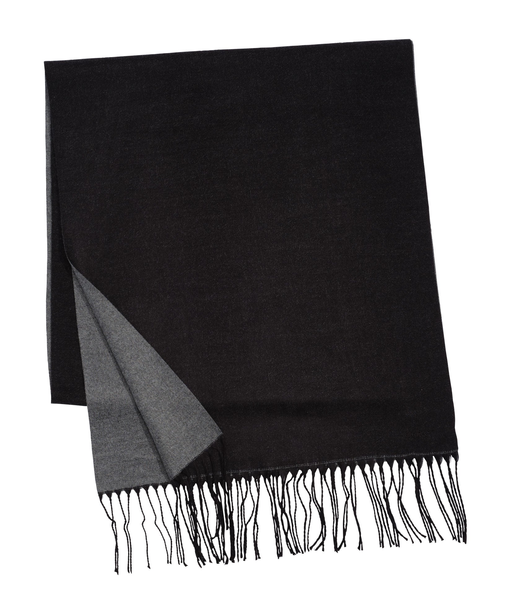 Double Face Scarf in color Black