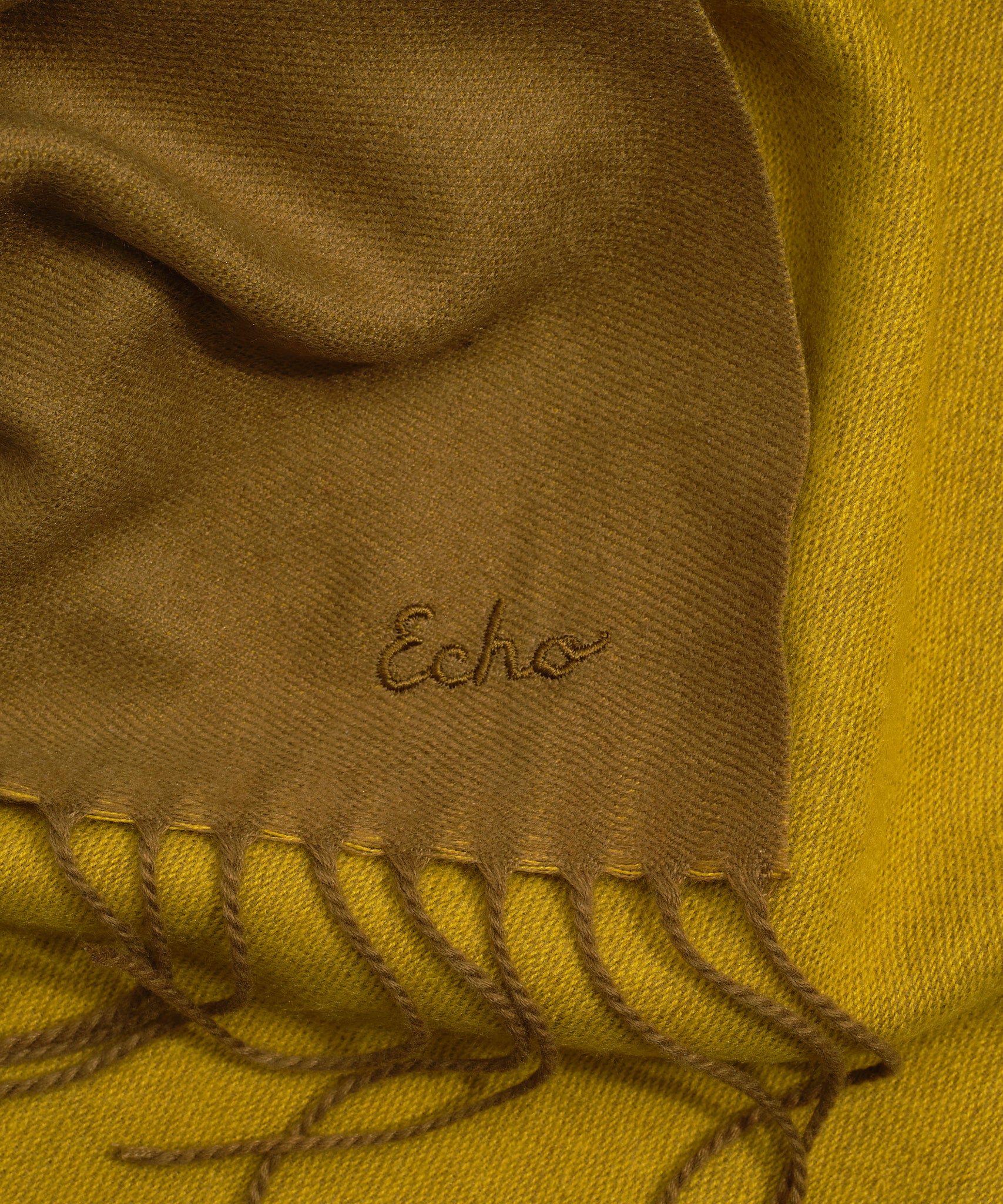 Double Face Scarf in color olive