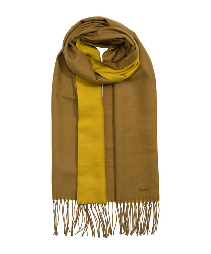 Double Face Scarf in color olive