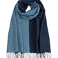 Double Face Scarf in color navy