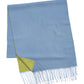 Double Face Scarf in color Blue Glacier