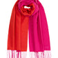 Double Face Scarf in color rose violet