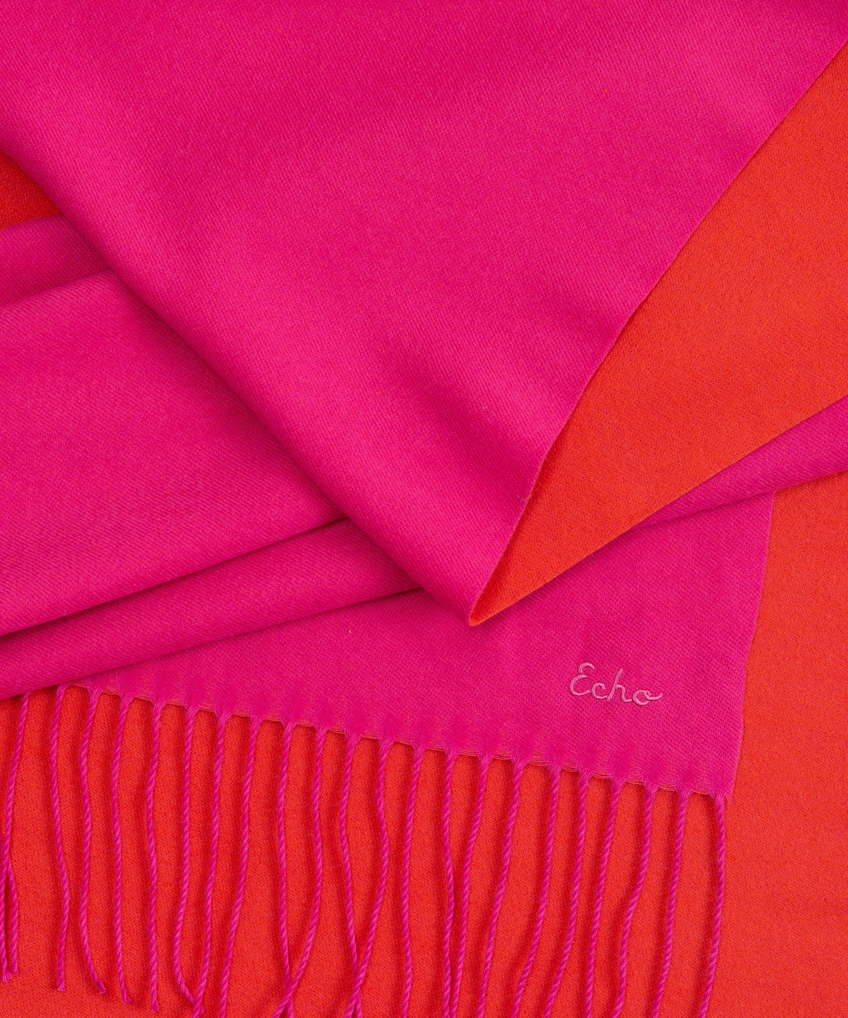 Double Face Scarf in color rose violet