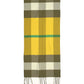 Blocked Plaid Scarf in color Olive