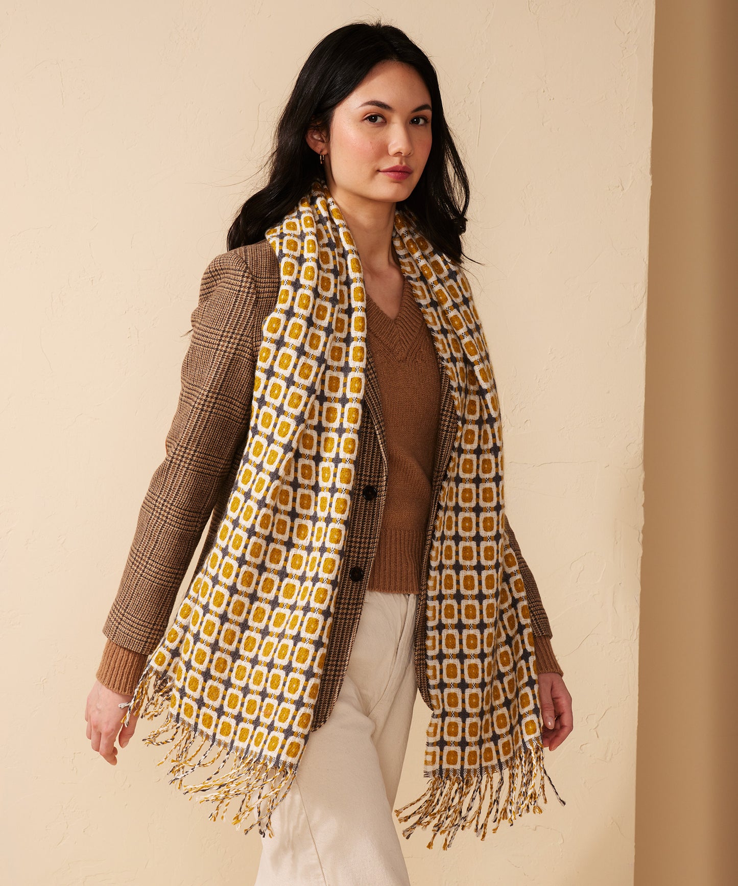 Basket Weave Wrap in color Marigold