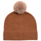 Wool/Cashmere Honeycomb Beanie in color Vicuna