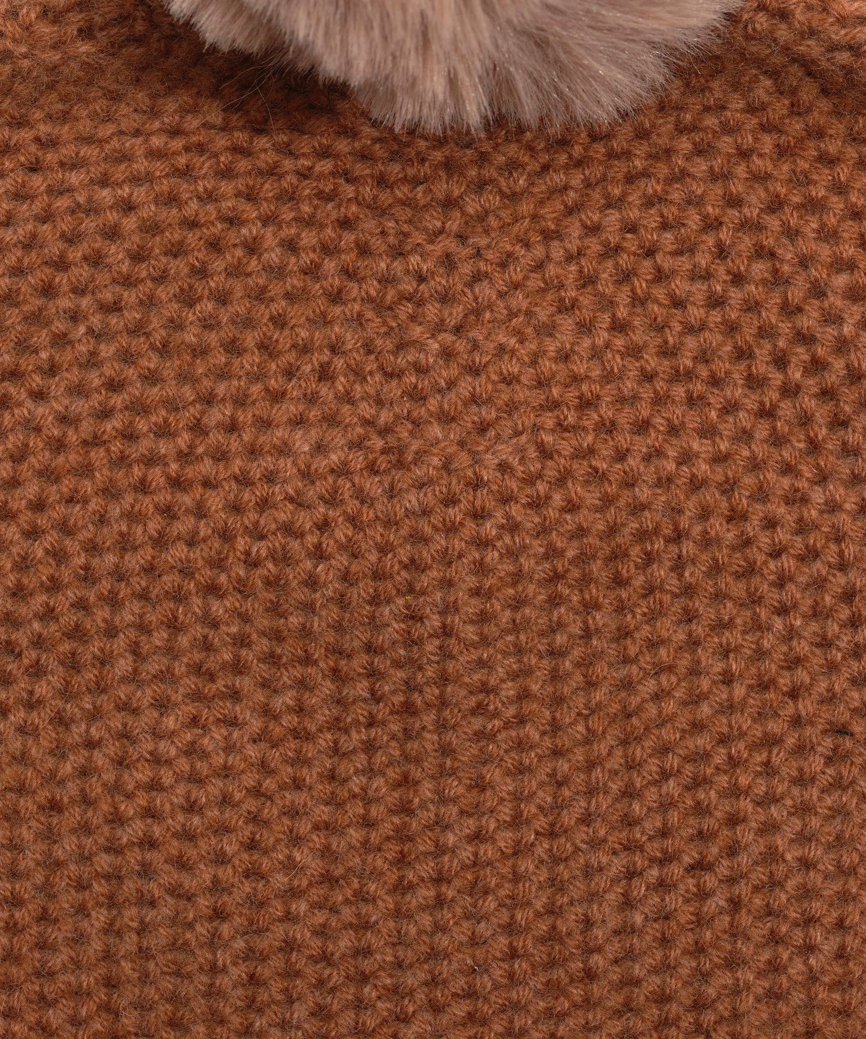 Wool/Cashmere Honeycomb Beanie in color Vicuna