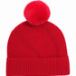 Wool/Cashmere Honeycomb Beanie in color Cherry