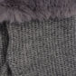 Wool/Cashmere Honeycomb Gloves in color Granite Heather