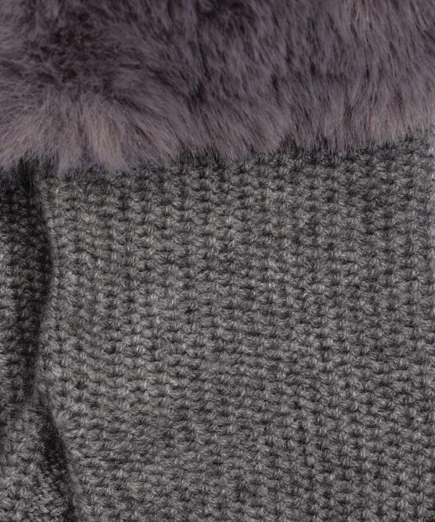 Wool/Cashmere Honeycomb Gloves in color Granite Heather